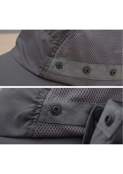 Jg Tarzı Balıkçılık Flap Kapaklar Erkek Kadın Hızlı Kuru Uv Koruma Çıkarılabilir Kulak Boyun Kapak Açık Kamp Yürüyüş Şapka (Yurt Dışından) modelleri