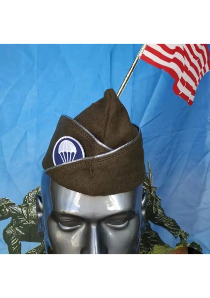 Bir Stil Xl Boyutu TOMWANG2012.WW2 Abd Havadan Paraşüpçü Yün Garizon Yama Işli Şapka (Yurt Dışından) modelleri