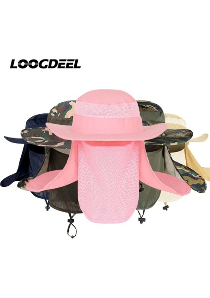 No.7 Tarzı Loogdeel Güneş Koruyucu Kamp Yürüyüş Balıkçılık Kapaklar Nefes Anti-Uv Rahat Şapkalar Açık Avcılık Tam Kafa Su Geçirmez Şapkalar (Yurt Dışından) fiyatları