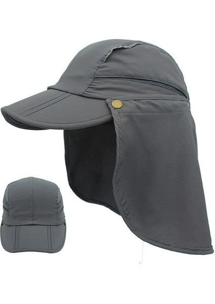 Yeşil Stil L Boyutu Açık Spor Ayrılabilir Güneş Şapkası Erkek Kadın Balık Tutmaya Gitmek Tırmanma Sürme Nefes Güneş Koruyucu Boyun Güneşlik Yansıtıcı Gece Kap (Yurt Dışından)