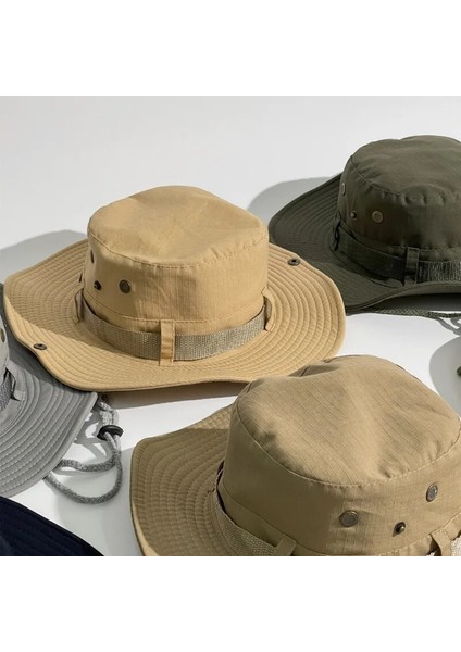 No.10 Stili Yaz Açık Balıkçı Şapka Kamp Güneş Şapkası Kamp Yürüyüş Seyahat Kap Güneş Koruma Şapka Kamuflaj Düz Renk Kap (Yurt Dışından) fiyatları