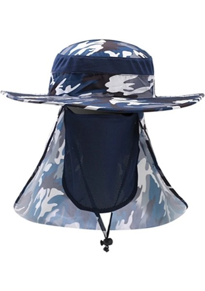 No.1 Stili S Beden Yaz Erkek Kamuflaj Örgü Nefes Güneş Şapkası Açık Yürüyüş Seyahat Sürme Balıkçılık Hızlı Kuru Anti-Sivrisinek Güneşlik Kap (Yurt Dışından) fiyatları