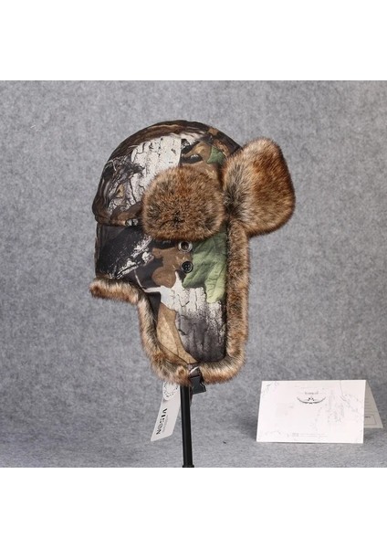 No.1 Stili Xl Boyutu cm Erkek Kadın Kış Kayak Sürme Sıcak Pamuk Şapka Açık Rüzgar Geçirmez Termal Yürüyüş Balıkçılık Kamuflaj Yapay Yün Kap (Yurt Dışından) fiyatları