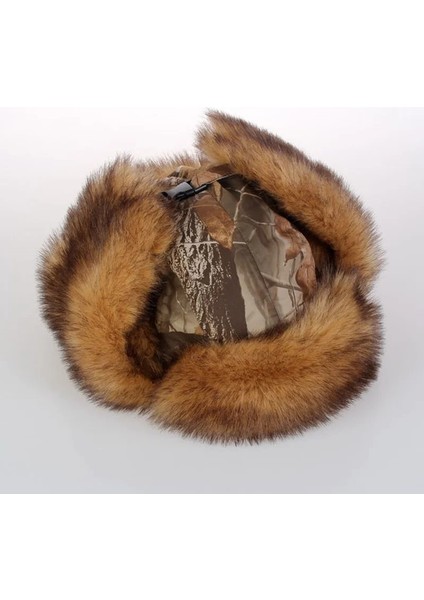 No.1 Stili Xl Boyutu cm Erkek Kadın Kış Kayak Sürme Sıcak Pamuk Şapka Açık Rüzgar Geçirmez Termal Yürüyüş Balıkçılık Kamuflaj Yapay Yün Kap (Yurt Dışından) modelleri