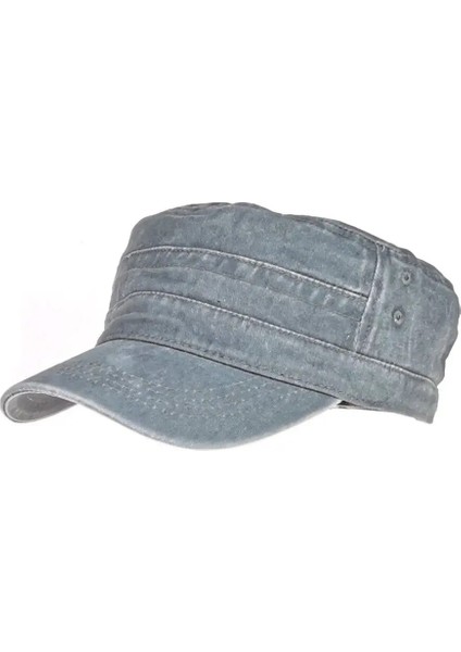 Gri Tarzı Açık Güneş Koruyucu Anti-Uv Rahat Kamuflaj Güneş Şapkası Sivri Kap Ordu Şapka Beyzbol Şapkası (Yurt Dışından)