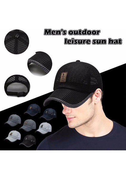 No.4 Stili Yaz Unisex Erkek Balıkçılık Beyzbol Kapaklar Kadın Nefes Örgü Snapback Şapka Siyah Rahat Spor Şapkalar Kap (Yurt Dışından) modelleri