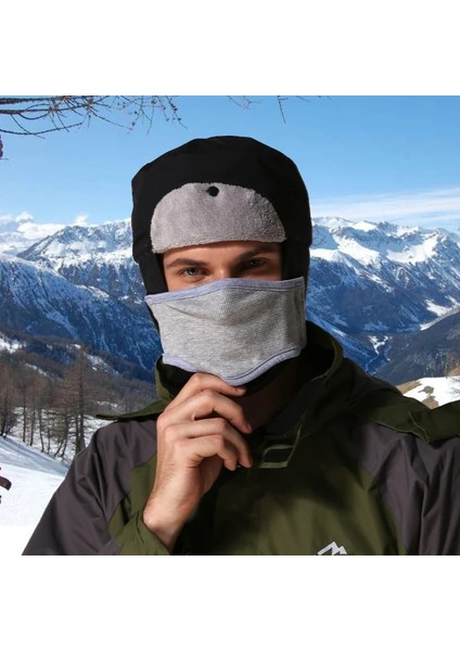 Liangduo Shop Yeşil Stil L Boyutu Kış Ayrılabilir Maske Su Geçirmez Termal Polar Kap Açık Spor Binme Avcılık Tırmanma Yürüyüş Sıcak Rüzgar Geçirmez Şapka cm (Yurt Dışından)