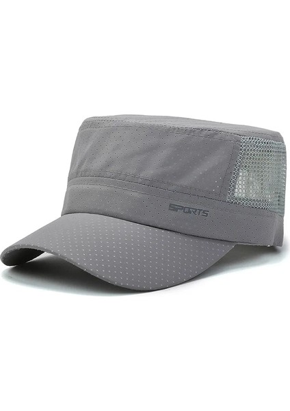Gri Tarzı Nıxhıt Yaz Çabuk Kuruyan Kadın Erkek Beyzbol Şapkası Açık Spor Örgü Ince Balıkçılık Seyahat Yürüyüş Tırmanma Güneş Düz Şapka A241 (Yurt Dışından)