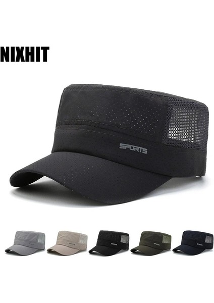 Gri Tarzı Nıxhıt Yaz Çabuk Kuruyan Kadın Erkek Beyzbol Şapkası Açık Spor Örgü Ince Balıkçılık Seyahat Yürüyüş Tırmanma Güneş Düz Şapka A241 (Yurt Dışından) fiyatları