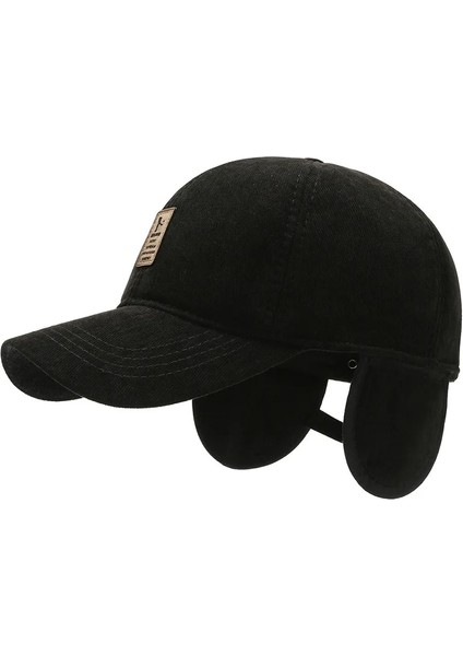 Bla Tarzı Kış Kış Kulaklığı Şapka Beyzbol Şapkası Yün Şapka Snapback Kap Erkekler Babalar Şapka Kulak Koruyucu Casquette Askeri Şapka Yürüyüş Şapka Kadın (Yurt Dışından)