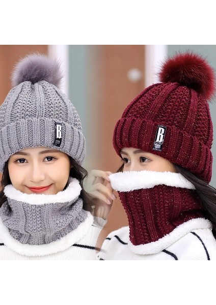 Siyah Stil Kış Gebreide Mutsen Hoeden Vrouwen Dikke Warme Beanie Skullies Hoed Vrouwelijke Gebreide Kısa Kaput Kap Açık Hava Binme Setleri (Yurt Dışından) fırsatları