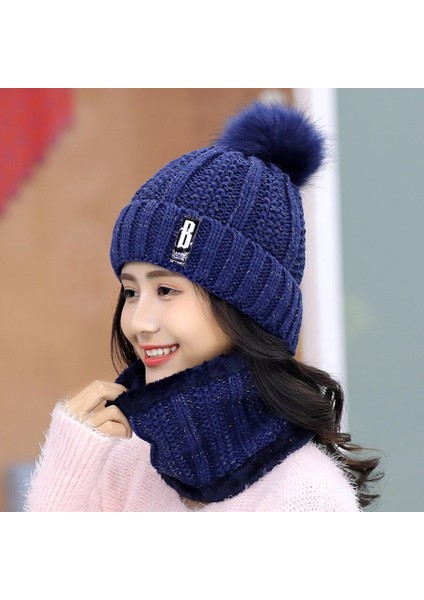 Siyah Stil Kış Gebreide Mutsen Hoeden Vrouwen Dikke Warme Beanie Skullies Hoed Vrouwelijke Gebreide Kısa Kaput Kap Açık Hava Binme Setleri (Yurt Dışından) indirimleri