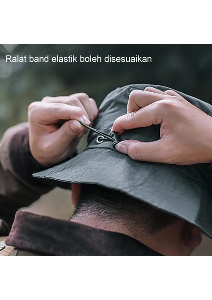 Siyah Stil Yürüyüş Şapkası Su Geçirmez Geniş Kenarlı Katlanabilir Gölge Polyester Güneş Koruyucu Ayarlanabilir Ip Plaj Şapkası Erkek Panama Kovası Açık Hava Şapkası (Yurt Dışından) indirimleri
