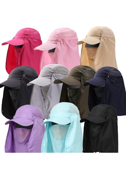 No.16 Stili Loogdeel Avcılık Kamp Yürüyüş Balıkçı Şapkası Erkek Kadın Açık Güneş Koruma Nefes Kapaklar Tam Kafa Çabuk Kuruyan Şapkalar (Yurt Dışından) modelleri