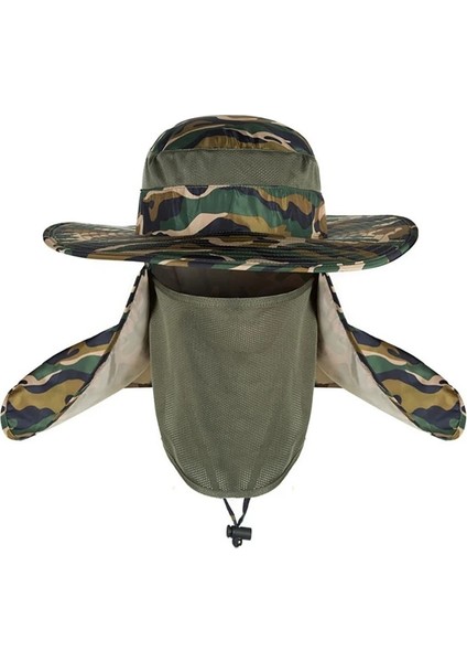 No.13 Tarzı Balıkçılık Flap Kapaklar Erkek Kadın Rüzgar Geçirmez Güneşlik Ayrılabilir Çıkarılabilir Kulak Boyun Kapak Balıkçılar Şapka Açık Spor Aksesuarla (Yurt Dışından)