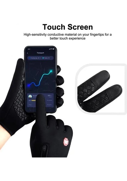 No.6 Stili M Boyutu Kadın Erkek Eldivenleri Kış Sıcak Termal Bisiklet Eldivenleri Rüzgar Geçirmez Kayak Kar Motosiklet Darbeye Dayanıklı Kaymaz Tam Parmak (Yurt Dışından) fiyatları