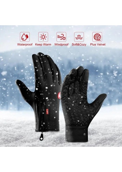 No.6 Stili M Boyutu Kadın Erkek Eldivenleri Kış Sıcak Termal Bisiklet Eldivenleri Rüzgar Geçirmez Kayak Kar Motosiklet Darbeye Dayanıklı Kaymaz Tam Parmak (Yurt Dışından) fırsatları