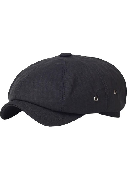 Haki Tarzı S Beden Yeni Erkek Rahat Gazeteci Şapkası Ilkbahar Yaz Nefes Retro Bere Şapka Vahşi Rahat Şapkalar Unisex Sekizgen Kap Moda Katı Düz (Yurt Dışından)