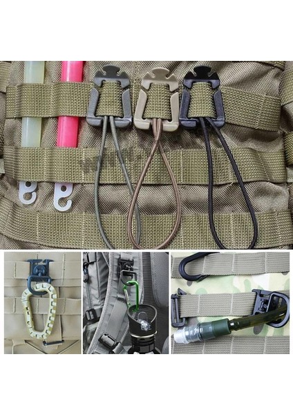 Mavi Stil Molle Dokuma Kemer Klipsi Açık Sırt Çantası Askısı Toka Quickdraw Karabina Kamp Su Şişesi Askısı Taktik Tutucu Kanca (Yurt Dışından) modelleri