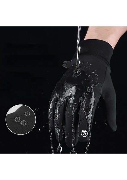 Gri Tarzı L Boyutu Kış Erkek Kadın Eldiven Dokunmatik Soğuk Su Geçirmez Motosiklet Bisiklet Eldiven Erkek Açık Spor Sıcak Termal Polar Koşu Kayak Eldivenleri (Yurt Dışından) modelleri