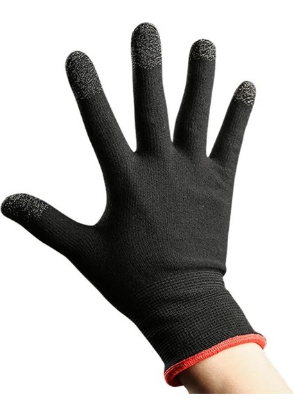 Siyah Stil 1 Çift Anti Kayma Dokunmatik Ekran Eldiveni Erkek Kadın Nefes Sweatproof Örgü Termal Eldiven Oyun Bisiklet Bisiklet Rastgele Renk (Yurt Dışından)