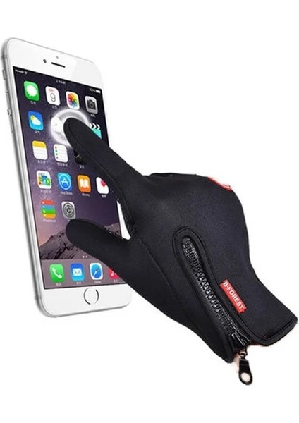 Mavi Stil Xl Boyutu Dokunmatik Ekran Polar Spor Eldiven, Su Geçirmez Erkek Kadın Kış Termal Sıcak Açık Yürüyüş Eldiveni, Kaymaz Kayak Bisiklet Eldiveni (Yurt Dışından) fiyatları