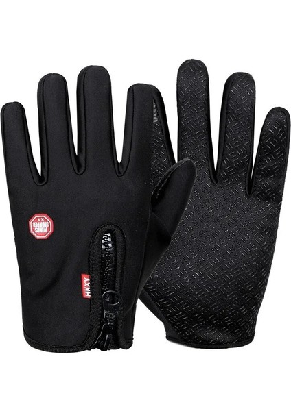 Mavi Stil Xl Boyutu Dokunmatik Ekran Polar Spor Eldiven, Su Geçirmez Erkek Kadın Kış Termal Sıcak Açık Yürüyüş Eldiveni, Kaymaz Kayak Bisiklet Eldiveni (Yurt Dışından) indirimleri