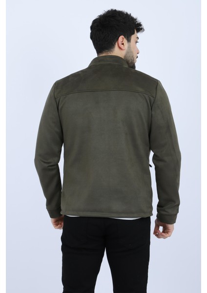 Stil Kombin Göğüs Fermuarlı Hakim Yaka Süet Mevsimlik Mont PLDP 2904 fırsatları