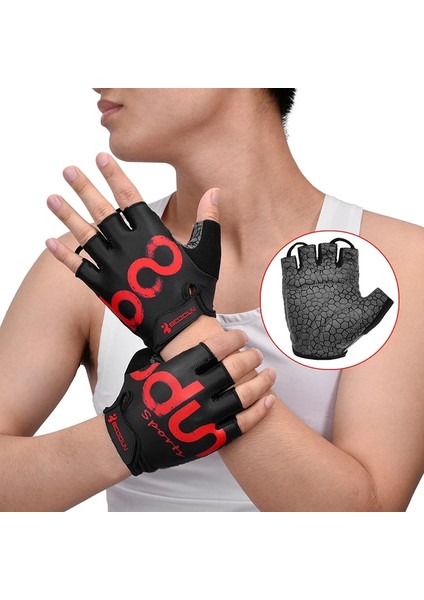 Xxl Tarzı Mikrofiber Yarım Parmak Eldiven Yumuşak Yastıklı Kısa Parmak Eldiven Kanca ve Döngü Kapatma Açık Hava Tırmanma Bisiklet Eldivenleri Yaz Spor (Yurt Dışından) modelleri