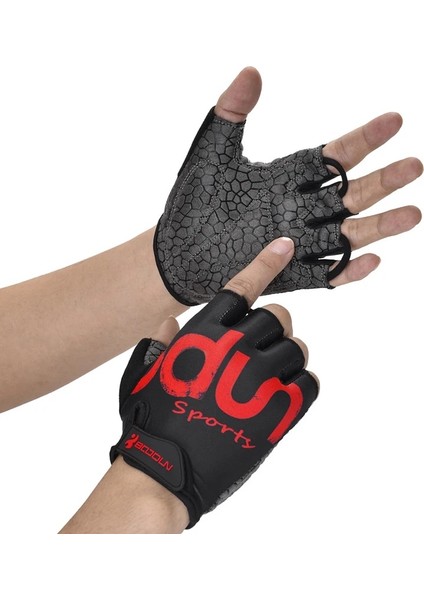 Xxl Tarzı Mikrofiber Yarım Parmak Eldiven Yumuşak Yastıklı Kısa Parmak Eldiven Kanca ve Döngü Kapatma Açık Hava Tırmanma Bisiklet Eldivenleri Yaz Spor (Yurt Dışından) indirimleri