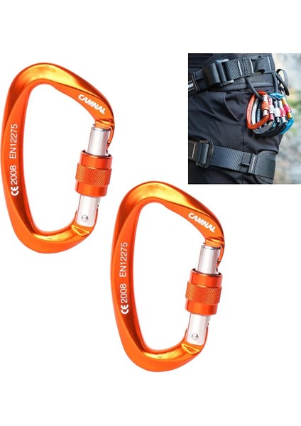 25KN E D Şekilli Kaya Tırmanışı Karabina Vida Kapısı Dağcılık Mağaracılık Kurtarma Rappelling Köpek Hamak Klip (Yurt Dışından)