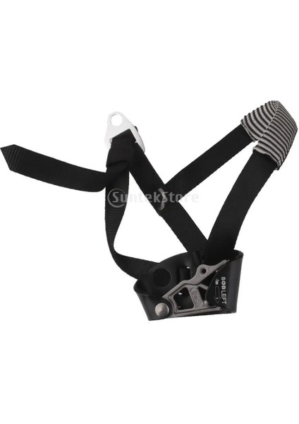 Sol Ayak Yükseltici Yükseltici Kaya Tırmanışı Dağcılık Ekipmanı - Siyah (Yurt Dışından)