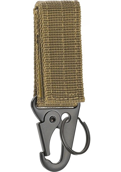 Haki Tarzı Açık Karabina Anahtarlıklar Kamp Ekipmanları Naylon Kanca Karabina Taktik Askeri Molle Sistemi Kanca Kemer Anahtarlık (Yurt Dışından)