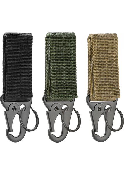 Haki Tarzı Açık Karabina Anahtarlıklar Kamp Ekipmanları Naylon Kanca Karabina Taktik Askeri Molle Sistemi Kanca Kemer Anahtarlık (Yurt Dışından) fiyatları