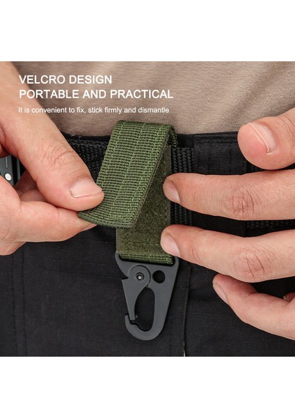 Haki Tarzı Açık Karabina Anahtarlıklar Kamp Ekipmanları Naylon Kanca Karabina Taktik Askeri Molle Sistemi Kanca Kemer Anahtarlık (Yurt Dışından) fırsatları