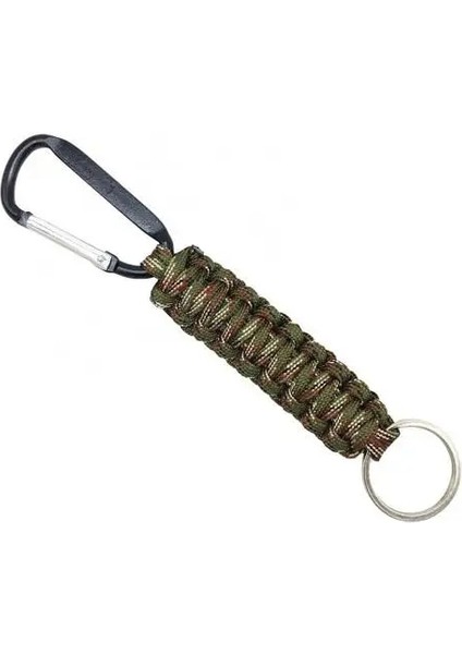 Kamuflaj Stili Dokuma Kordon Bilezik Açık Tırmanma Survival El Halat Karabina Anahtarlık Kamp Ekipmanları Tırmanma Aksesuarları (Yurt Dışından)