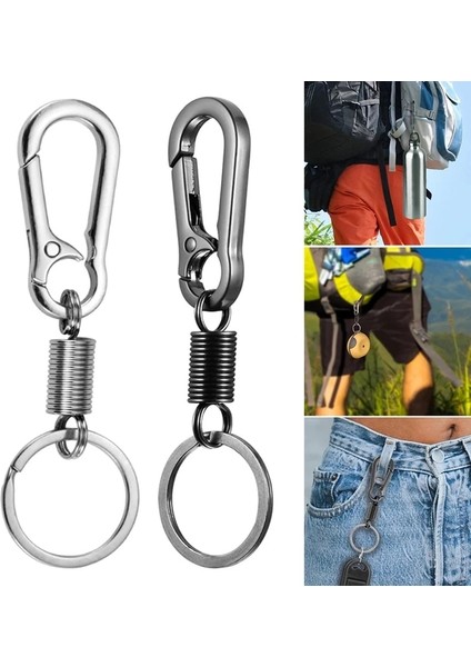 Siyah Stil 2021NEW Bahar Anahtarlık Tırmanma Kanca Anahtarlık Basit Güçlü Karabina Şekli Anahtarlık Aksesuarları Metal Vintage Anahtarlık (Yurt Dışından) fiyatları