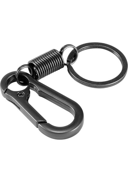 Siyah Stil 2021NEW Bahar Anahtarlık Tırmanma Kanca Anahtarlık Basit Güçlü Karabina Şekli Anahtarlık Aksesuarları Metal Vintage Anahtarlık (Yurt Dışından) fırsatları