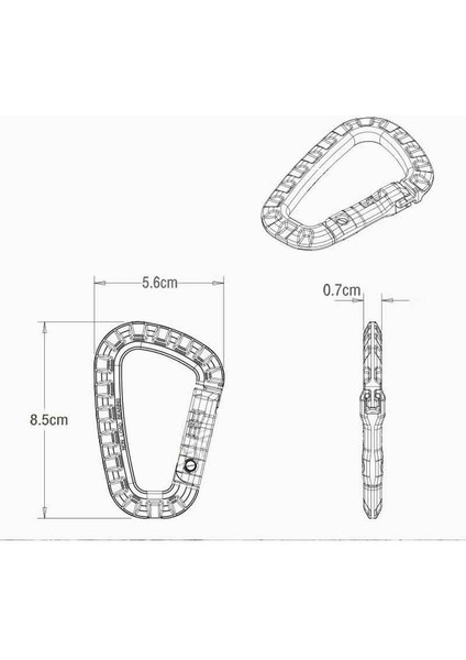 Yeşil Stil Taktik Karabina Anahtarlık Tırmanma D Halkaları Hafif Bahar Yapış Dişli Klip Yardımcı Kanca Asılı Toka Kamp Balıkçılık Için (Yurt Dışından) fırsatları