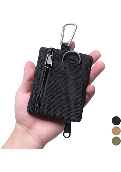 Liangduo Shop Tan Tarzı Açık Taktik Cüzdan Edc Molle Kılıfı Taşınabilir Anahtar Kart Durumda Doğa Sporları Para Avcılık Çanta Fermuar Paketi Çok Fonksiyonlu Çanta (Yurt Dışından)