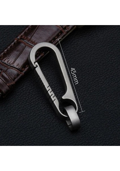 Gri Tarzı Titanyum Tc4 Anahtarlık Sırt Çantası Tokası Grimavi Yüksek Mukavemetli 55LB Kamp Tırmanma Parçaları Aksesuarları Için Uygun (Yurt Dışından)