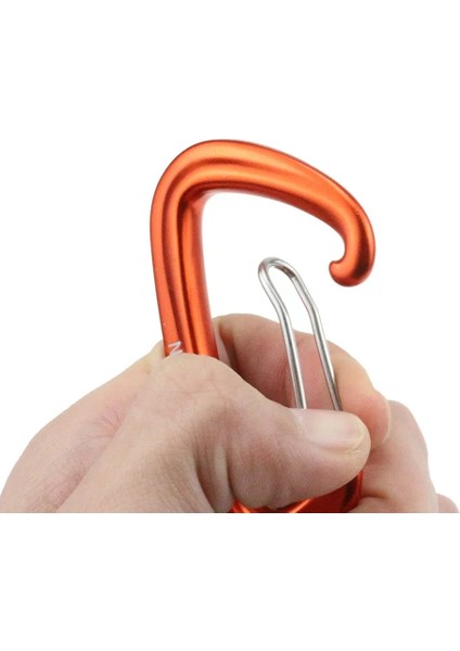 Siyah Stil 12KN Alüminyum Karabina D Şekli Yapış Klip Kanca Yüksek Çekme Dayanımı ile Alüminyum Alaşımlı Kanca Tırmanma Sırt Çantası Kancası (Yurt Dışından) fiyatları