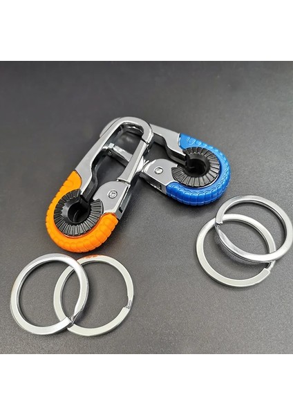 Turuncu Tarzı Karabina Anahtarlık Kamp Tırmanma Yürüyüş Açık Spor Güvenlik Toka Anahtarlık Çinko Alaşım Anahtarlık Halkası Tırmanma Ekipmanları (Yurt Dışından) fırsatları