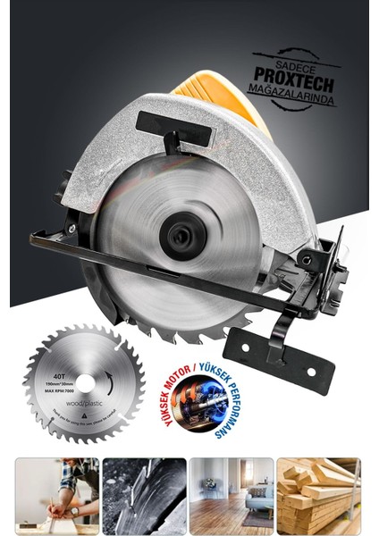 Premium Hassas Kesim Yüksek Tork Ahşap, Metal, Plastik Sunta Açılı Kesme Daire Testere Set modelleri