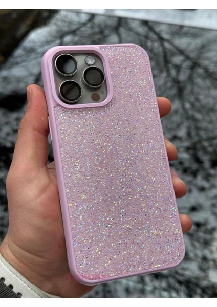 iPhone 15 Pro Max Kılıf Kristal Pırlanta Taşlı Işıltılı Parıltı Diamond Swarovski Aşko Kuşko Luxury