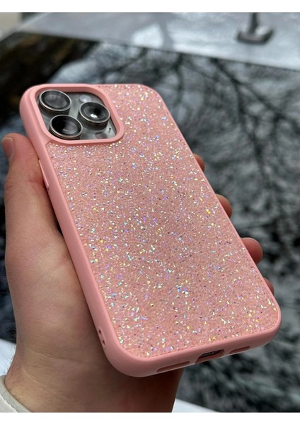 iPhone 14 Pro Kılıf Kristal Pırlanta Taşlı Işıltılı Parıltılı Diamond Swarovski Aşko Kuşko Luxury