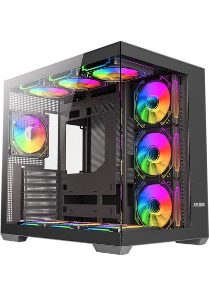 Neon Pro 7X120MM A-Rgb Fanlı Gaming Oyuncu Bilgisayar Kasası Siyah