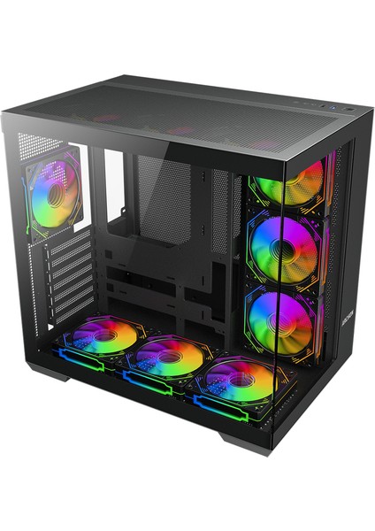 Neon Pro 7X120MM A-Rgb Fanlı Gaming Oyuncu Bilgisayar Kasası Siyah