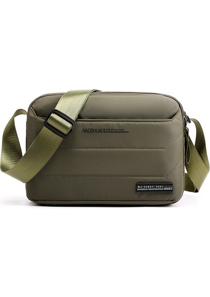 Erkek Omuz Çantası Moda Rahat Erkek Çantası Çok Fonksiyonlu Naylon Messenger Çanta Spor Küçük Çanta (Yurt Dışından)