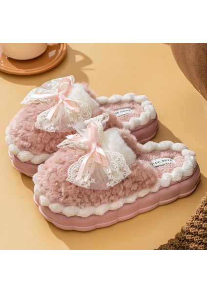 Maomao Ev Peluş Sıcak Pamuklu Terlik (Yurt Dışından)